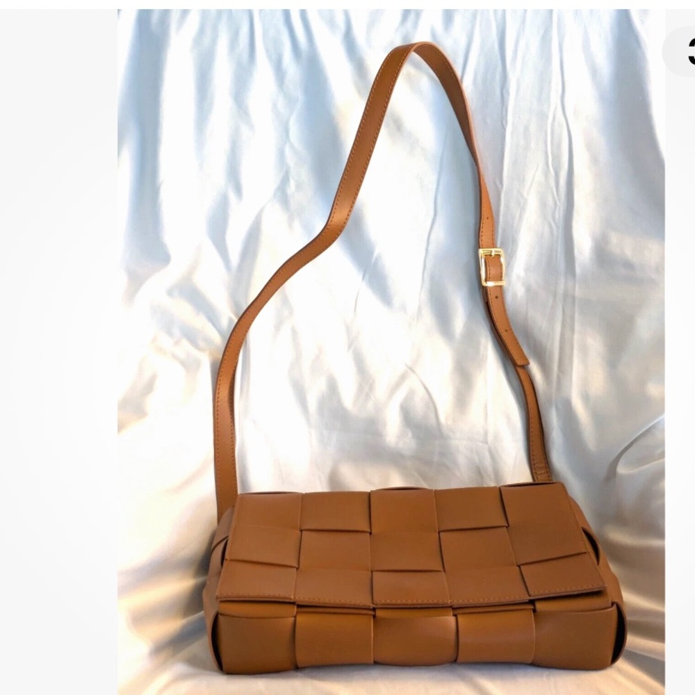 VALENTINA FIORE NEW TAN WOMEN LEATHER CROSSBODY BAG